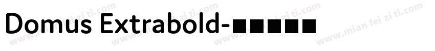 Domus Extrabold字体转换